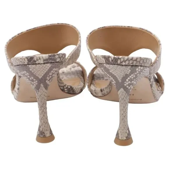 Reformation Aubree Cutout Sandals In Animal Print Leather - Picture 5 of 9